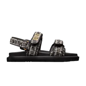Кроссовки Dior Wmns Dioract Sandal 'Cannage Tweed - Black', черный