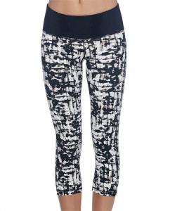 Леггинсы-капри Work It в черно-белом цвете Body Glove