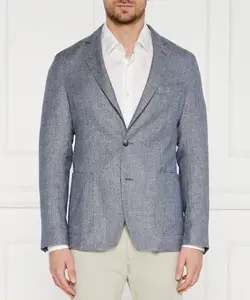 Элегантный шерстяной жакет C-Hanry Slim fit Boss, синий