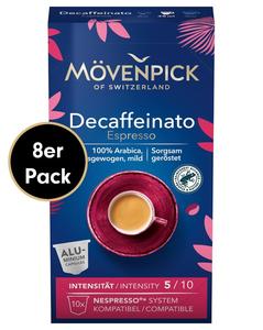 Кофейные капсулы DECAFFEINATO ESPRESSO в алюминиевых капсулах от Mövenpick, 8х10 штук