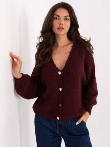 Madnezz House Вязаный топ в цвете бордо