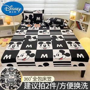 Disney Простыня на резинке 120х200 см, черно-белый Микки [Disney Officially Licensed]