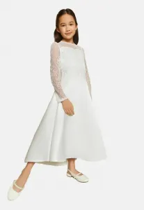 Коктейльное платье/вечернее платье прямого кроя с длинными рукавами для первого причастия Lipsy, White