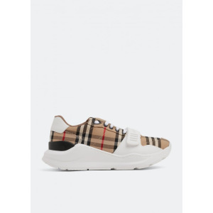 Кроссовки BURBERRY Regis sneakers, бежевый