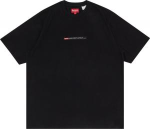 Футболка Supreme Property Label Short-Sleeve Top 'Black', черный