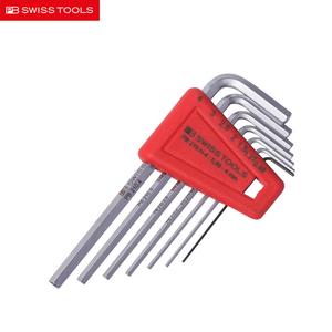 PB SWISSTOOLS Швейцарский набор шестигранных ключей L-образного типа с плоской головкой, 7 предметов. Набор шестигранных ключей 0,89–4 мм. PB 210.H-4