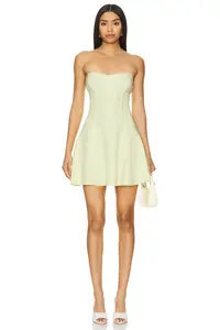 Мини-Платье без бретелек x revolve grace Norma Kamali, желтый