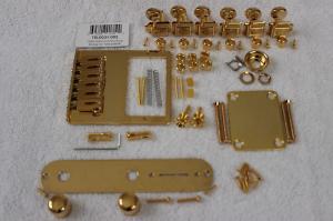 Fender / Gotoh Humbucker Telecaster Gold Hardware Set с тюнерами Modern GTC302 Bridge Tele TB-0031-002 Fender/Gotoh 6-Saddle Humbucker Telecaster Bridge Assembly (Gold)