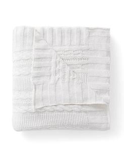 Плед дублинской вязки VCNY Home, белый