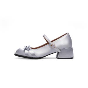 Be good Массивные туфли Мэри Джейн на каблуке для женщин в подарочной коробке Премиум Сильвер, цвет Premium Silver