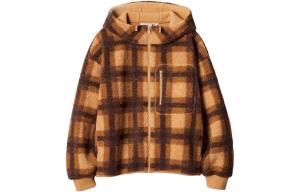 Куртка Uniqlo x JW Anderson Unisex из искусственного шерпа с капюшоном, 32 бежевый