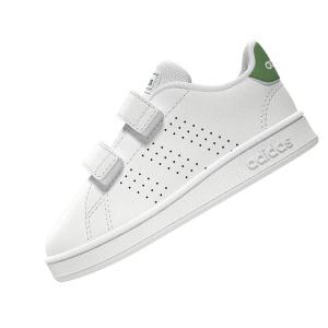 Спортивная обувь Adidas Baby Advantage CF - бело-зеленая, белый/зеленый