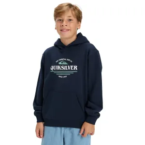 Детская толстовка с графикой Quiksilver, темно-синий