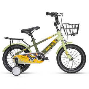 Велосипед детский MAX BIKE Simba 14", темно-зеленый/зеленый