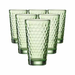 Набор из 6 стаканов для длинных напитков Favo Green 400 мл Ritzenhoff Breker, зеленый