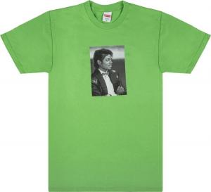 Футболка Supreme Michael Jackson T-Shirt 'Lime', зеленый