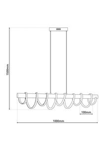 Светодиодный подвесной светильник BELLEZA с регулируемой светодиодной панелью Näve Leuchten, черный