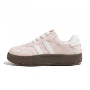 HUANQIU Женские скейтерские кеды low top из синтетической кожи, устойчивые к истиранию, легкие и дышащие