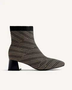 Женские ботинки с принтом и голенищем Gioseppo, черный