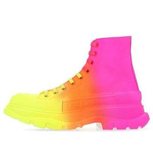 Кроссовки tread slick boots 'yellow orange pink' Alexander Mcqueen, розовый