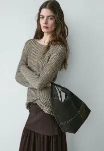 Ажурный джемпер Massimo Dutti, Green