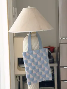 Сумка-шоппер с ворсистой поверхностью Tricot, цвет 32Blue