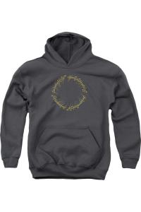 Толкиновский худи с Кольцом Всевластья для молодежи Gildan, Charcoal