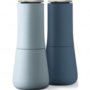 Мельница для соли и перца Milltop, керамическая, без крошек, высота примерно 17 см Joseph Joseph, Sky