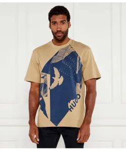 Футболка didove Regular fit Hugo, бежевый