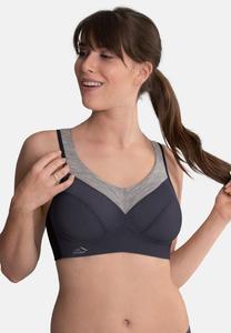 Спортивный бюстгальтер с легкой поддержкой PANALP Anita, серый
