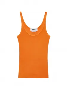 Трикотажная майка Msgm, оранжевый