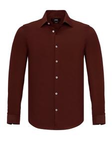 Рубашка на пуговицах классического кроя Antioch, коричневый