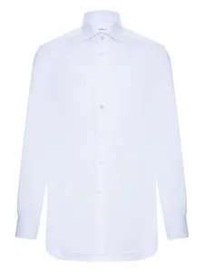 Рубашка с длинными рукавами Kiton, синий