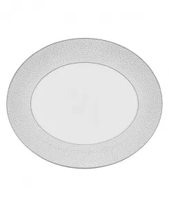 Овальное сервировочное блюдо Gio Platinum, 13 дюймов Wedgwood, multi
