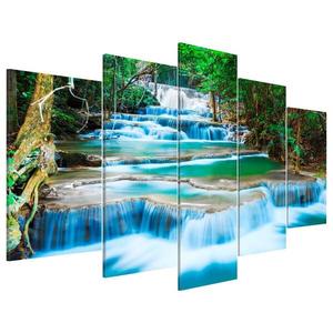 Фреска Artgeist Blauer Wasserfall in Thailand, 50 см, разноцветный