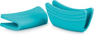 Набор из 2 силиконовых защитных накладок на ручки Le Creuset, универсальные, термостойкие до 250°C, Caribbean
