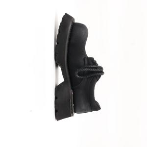 Повседневные туфли унисекс черные, тканевая поверхность