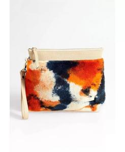 Женский клатч из овчины Furniq Uk, красный