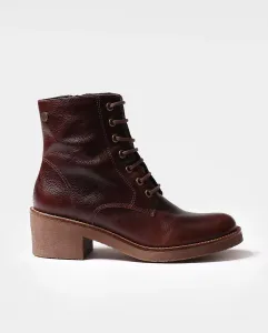 Женские кожаные ботильоны на шнурках и молнии Toni Pons, коричневый