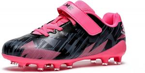 Детские футбольные бутсы KELME, мужские и девочки- твердые/искусственные кроссовки, футбол и бейсбол на открытом воздухе, розовый