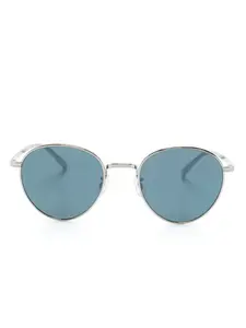 Солнцезащитные очки Rhydian в овальной оправе Oliver Peoples, серебяный