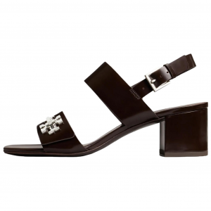 Женские сандалии из коровьей кожи с одной лямкой, цвет какао Tory Burch, cocoa