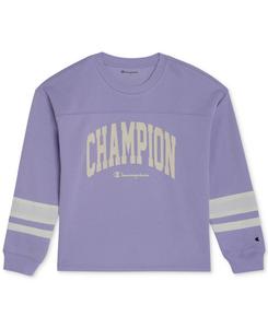 Футболка с крупным логотипом для девочек Champion, Lavender
