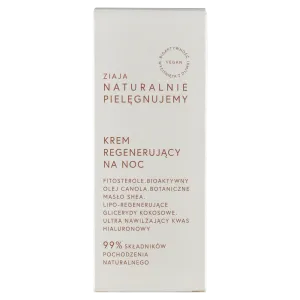 Ziaja Naturalnie Pielęgnujemy Восстанавливающий ночной крем для лица, 50 мл