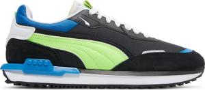 Кроссовки Puma City Rider Electric - Black Green Glare, черный