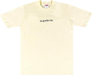 Футболка Supreme Classic Logo Tee 'Pale Yellow', желтый