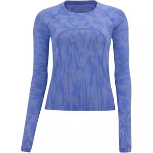 Футболка Swiftly Tech с рукавом реглан женская камуфляж дикий индиго Lululemon