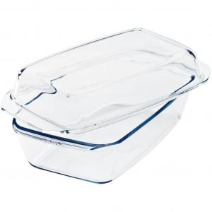 Склянная миска с крышкой, квадратная, 2,8 литра Simax, прозрачный