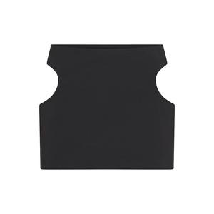Юбка SKIMS Cotton Jersey Cut Out Mini, черный