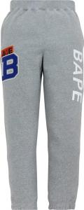 Брюки BAPE Patch Sweat Pants 'Grey', серый